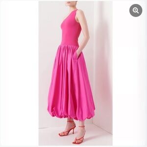 Derek lam dum dress bubble hem one shoulder